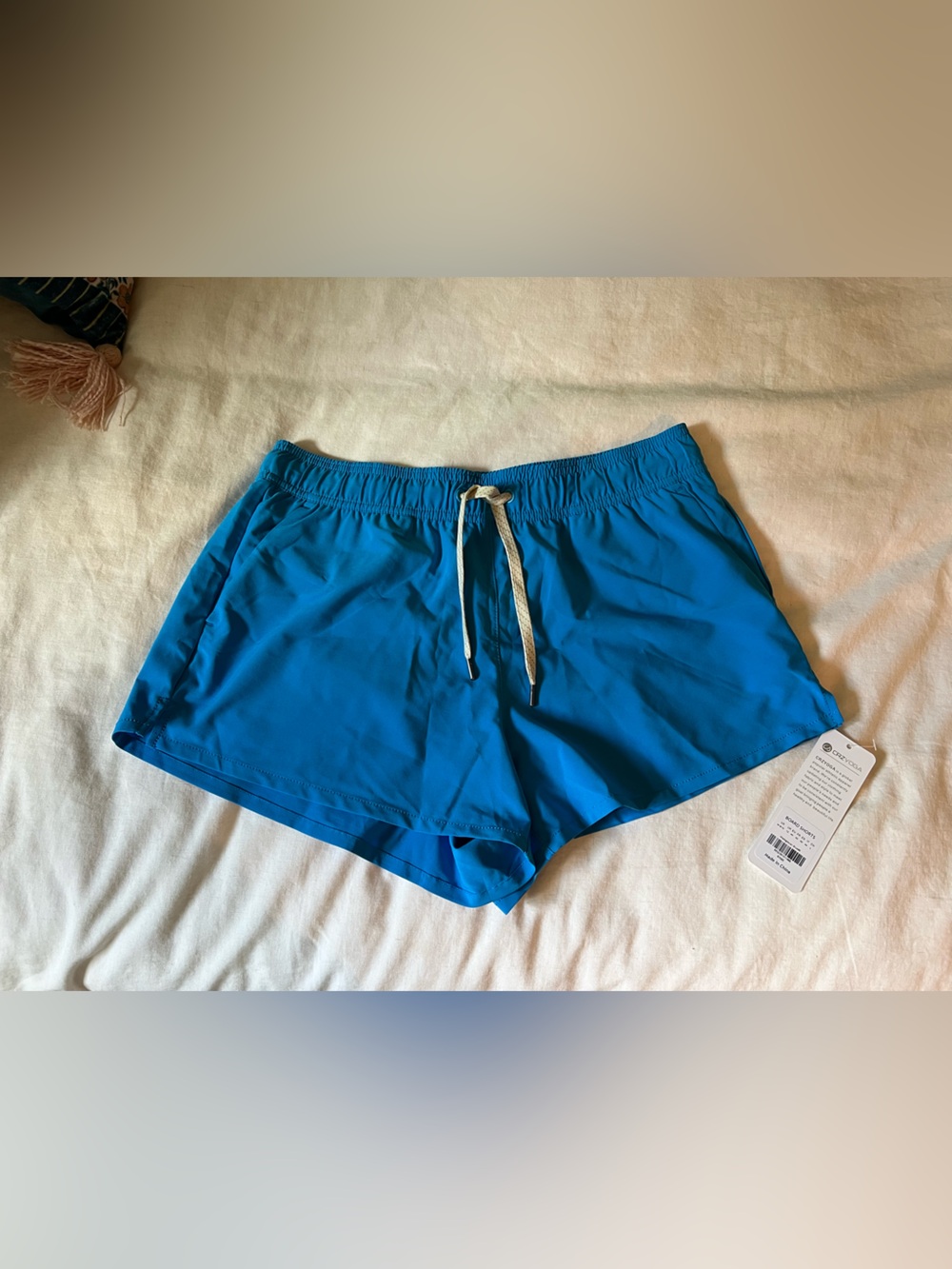 CRZ YOGA Women’s Bright Blue Board Shorts, NWT
